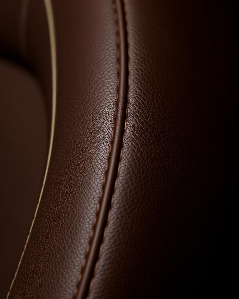 Leather stitching